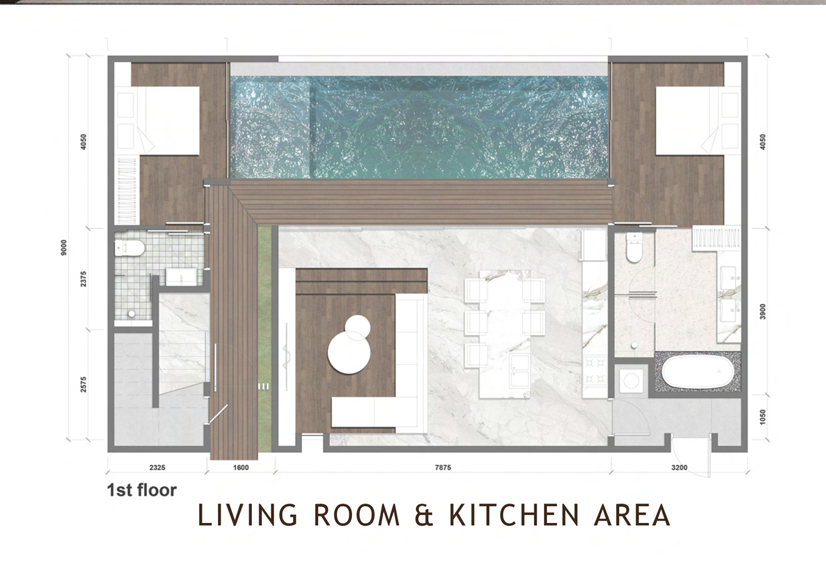 kitchen area living room 5