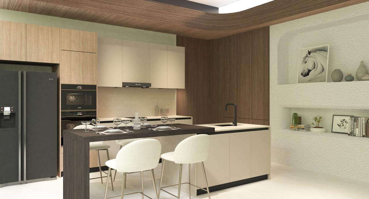 Kitchen and Dining Elegance Wide